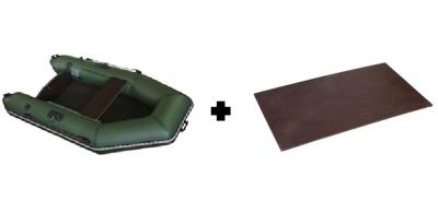 Лодка ПВХ Tulin КМ-230 пластины с привалом под мотор